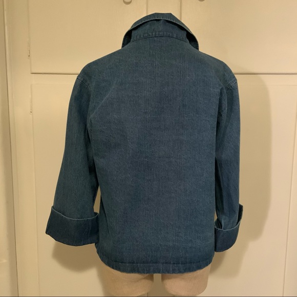 Denim Shirt/Jacket with Decorative “Concha” Style Buttons - Picture 6 of 9